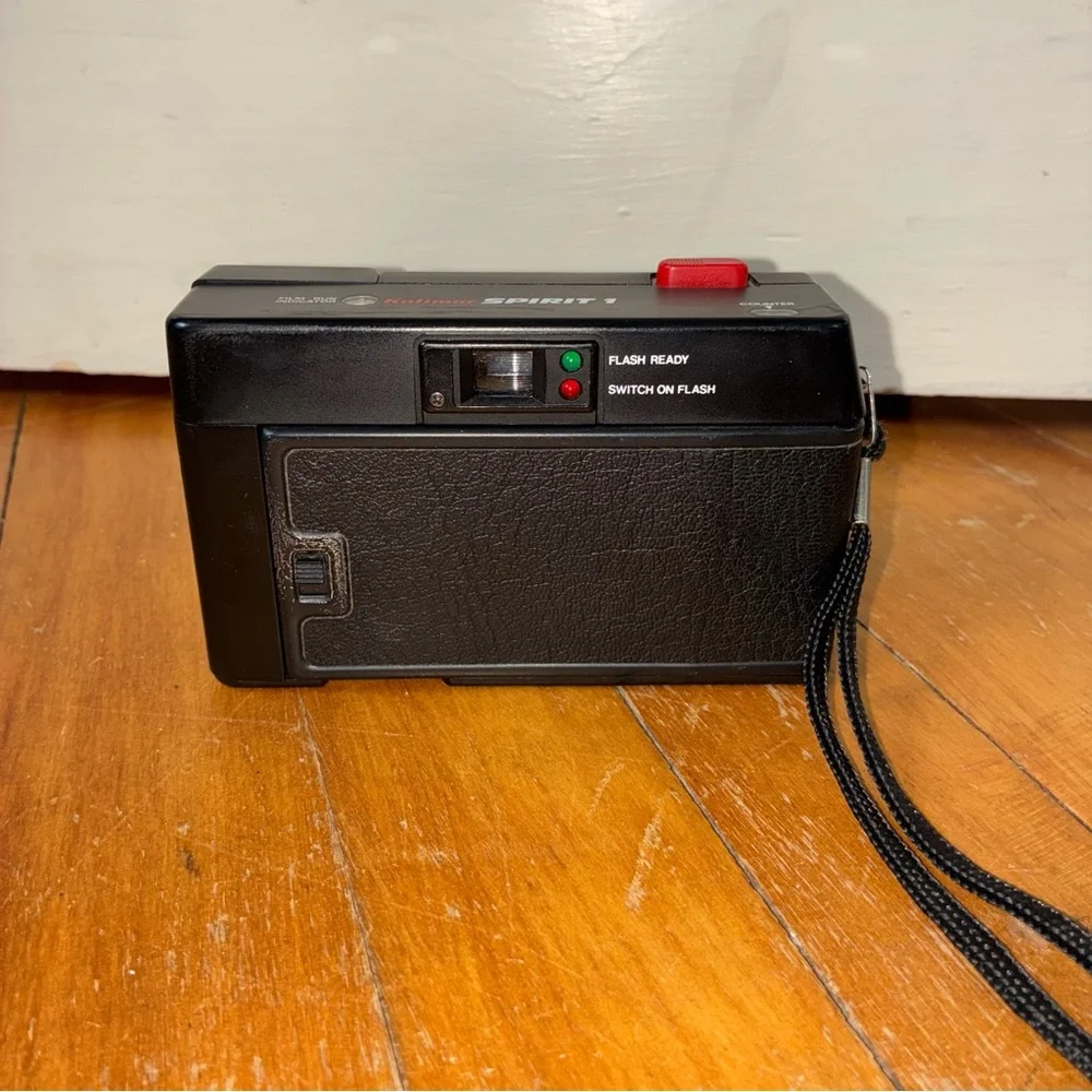 Vintage Kalimar Spirit 1 Panoramic Camera 35mm Black Flash Tested WORKS Handheld